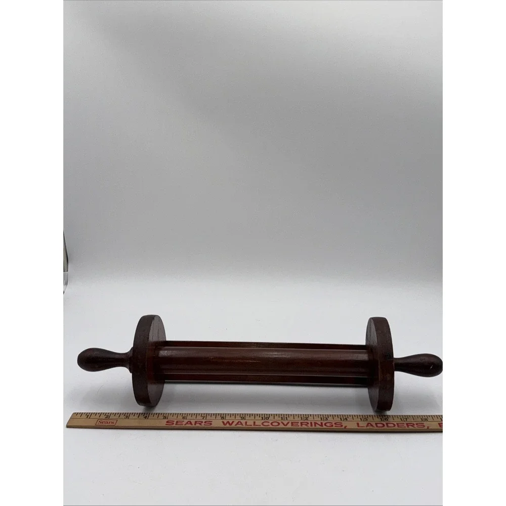 Vintage Wooden Wall Mount Paper Towel Holder Cottage Core Rustic Kitchen Decor